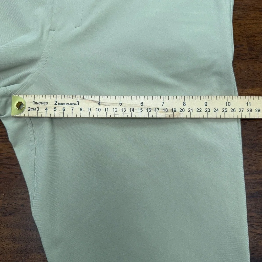 Lululemon ABC Slim Fit Pant Mens 34 Khaki Tan Technical Chino Stretch Trousers